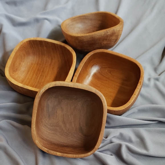 Teak Salad Bowls - Picture 2 of 11